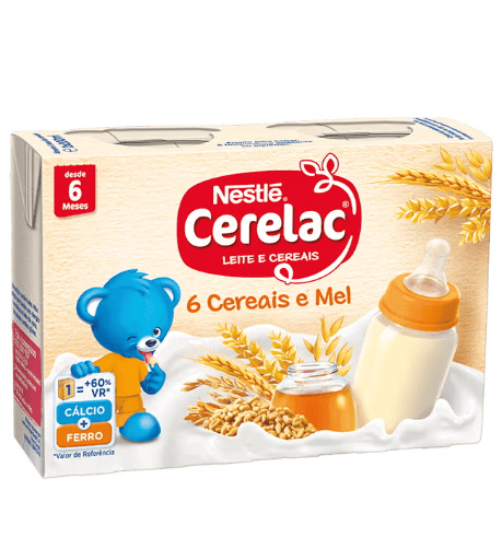 Nestlé Cerelac 6 Cereais e Mel 2x200ml