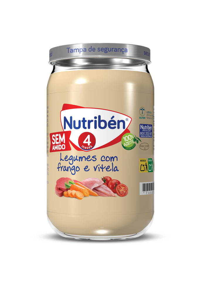 Nutribén vegetable pot with chicken and veal 235g