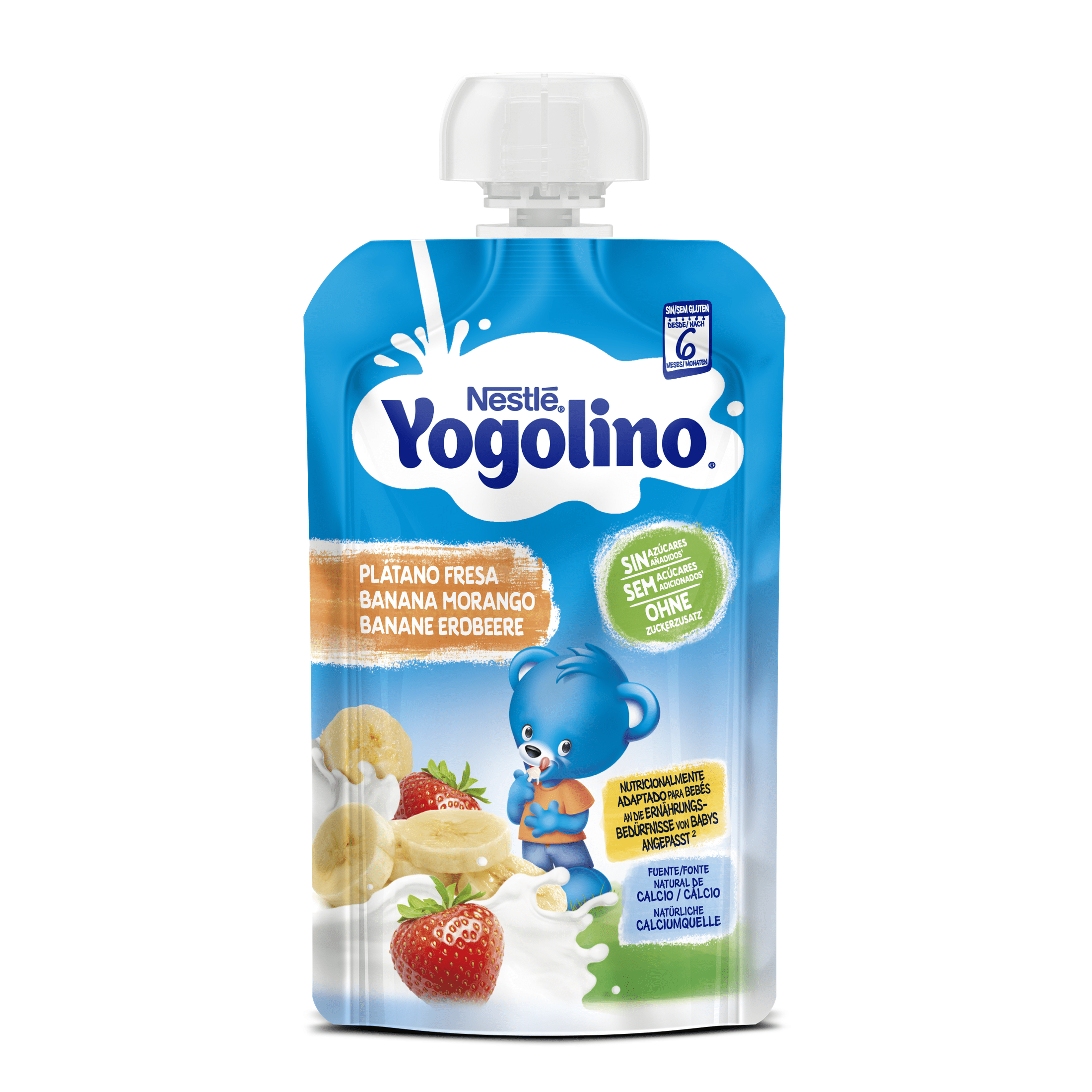 NESTLÉ YOGOLINO Banana Strawberry 8x100g