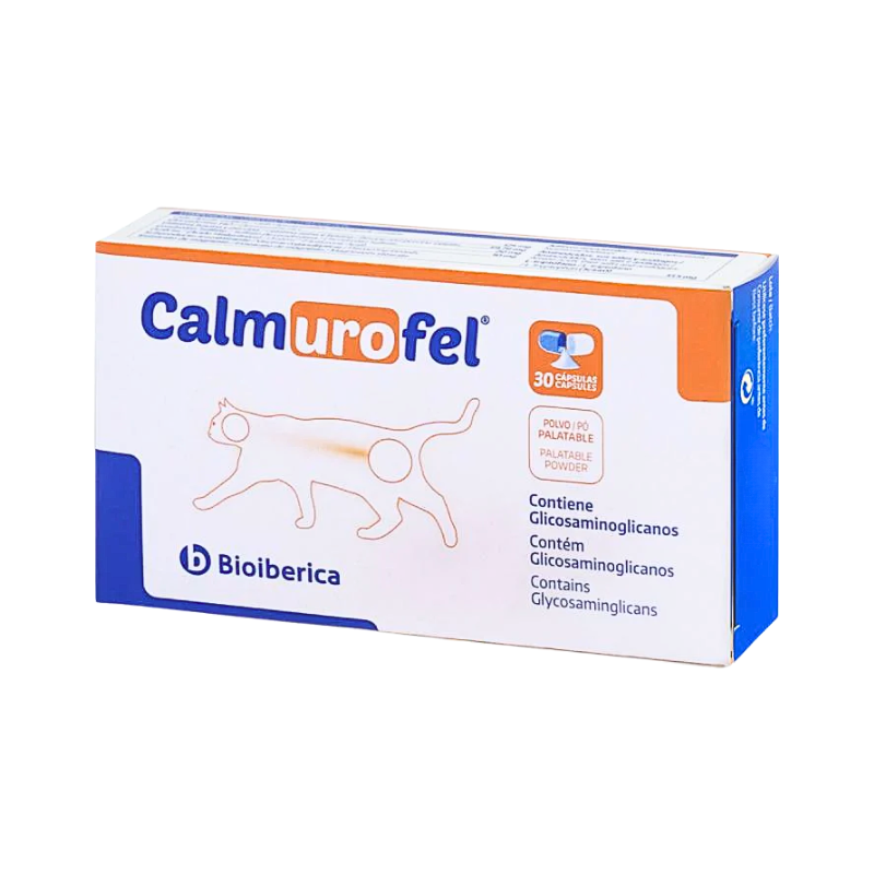 Bioiberica Calmurofel 30 Cápsulas – Suplemento Urinário para Gatos
