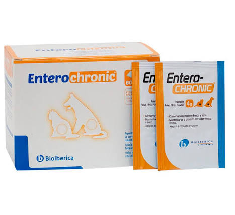Bioiberica Entero-Chronic 30 Saquetas de 4g – Suplemento Intestinal para Cães e Gatos