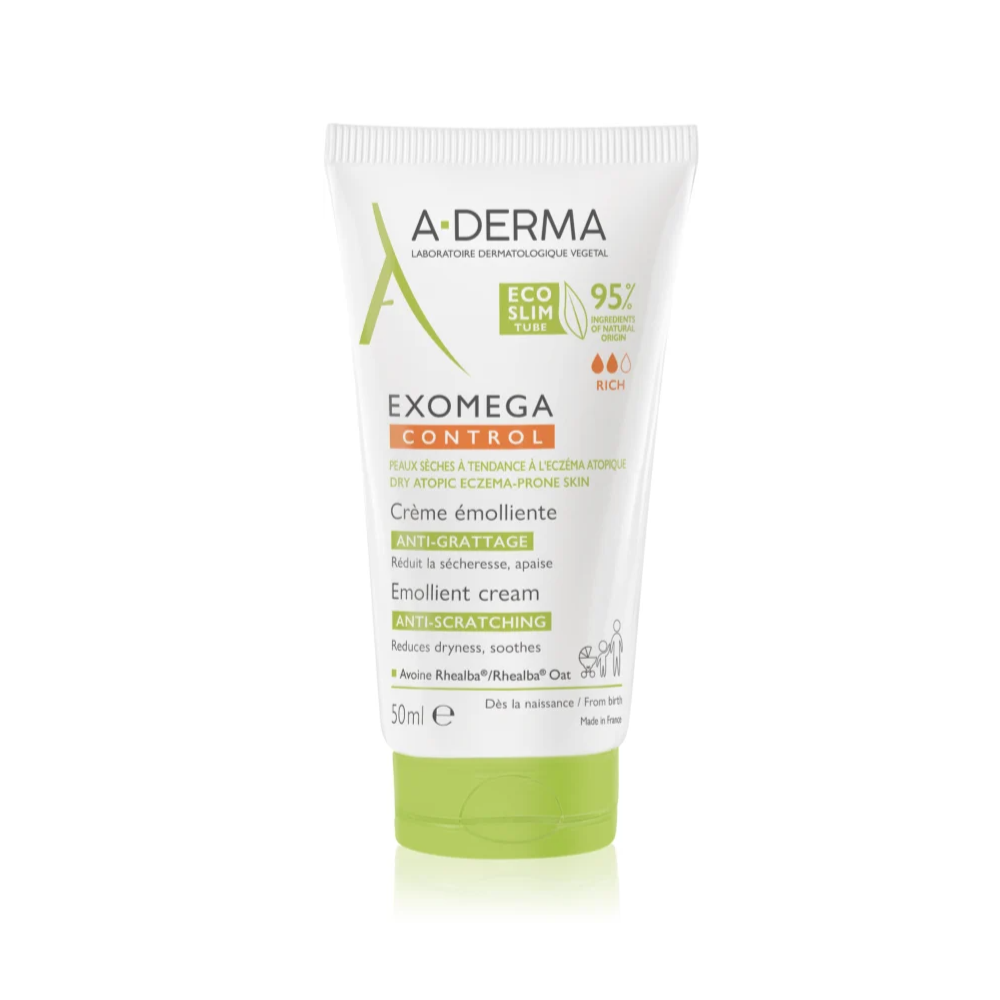 A-Derma Exomega Control Cream for Dry to Atopic Skin 50mL