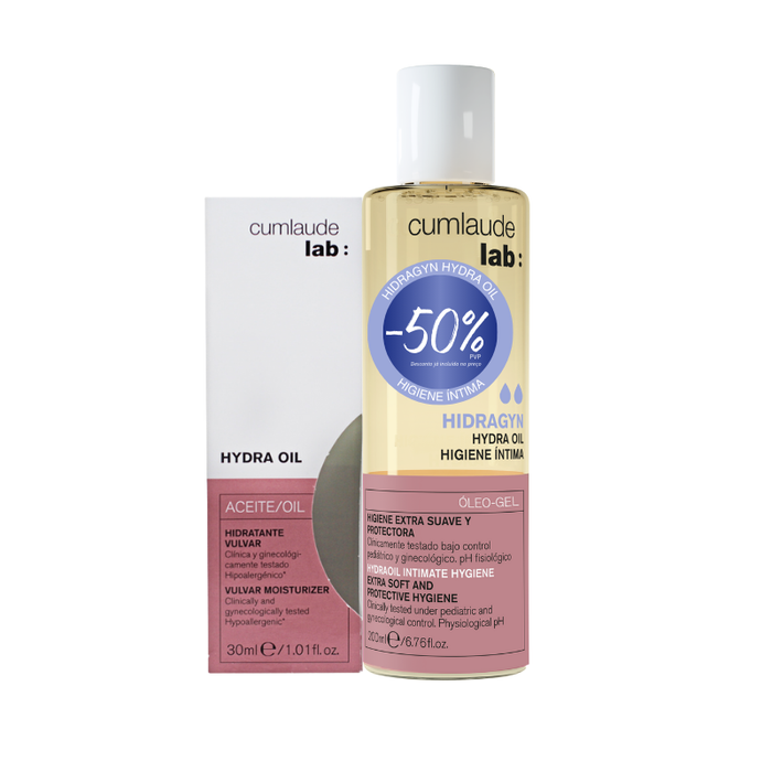 Cumlaude Lab Hydra Oil Hidratante Vulvar 30ml + Hydra Oil Higiene Íntima 200ml