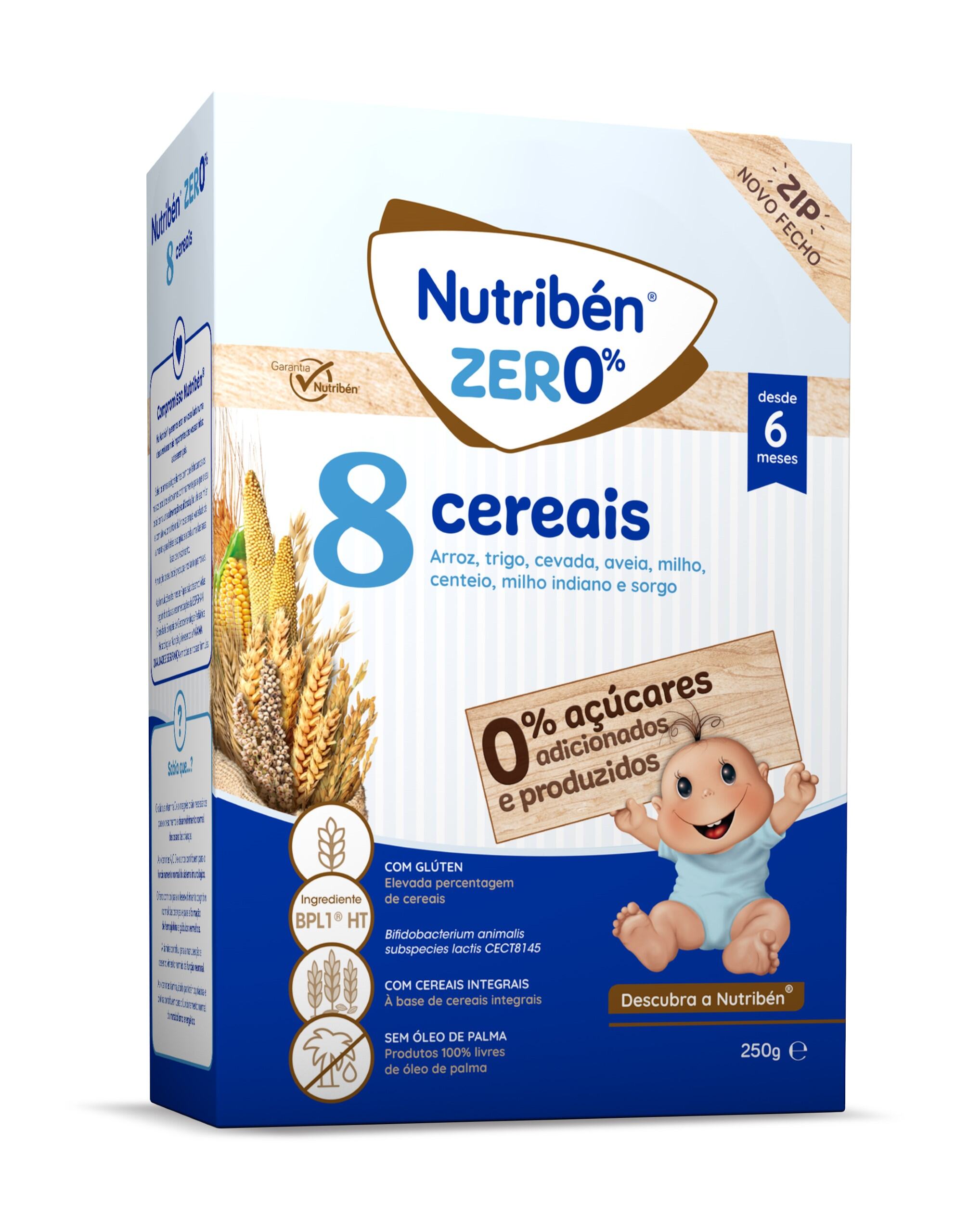 Nutribén 8-grain 0% non-dairy porridge 250g