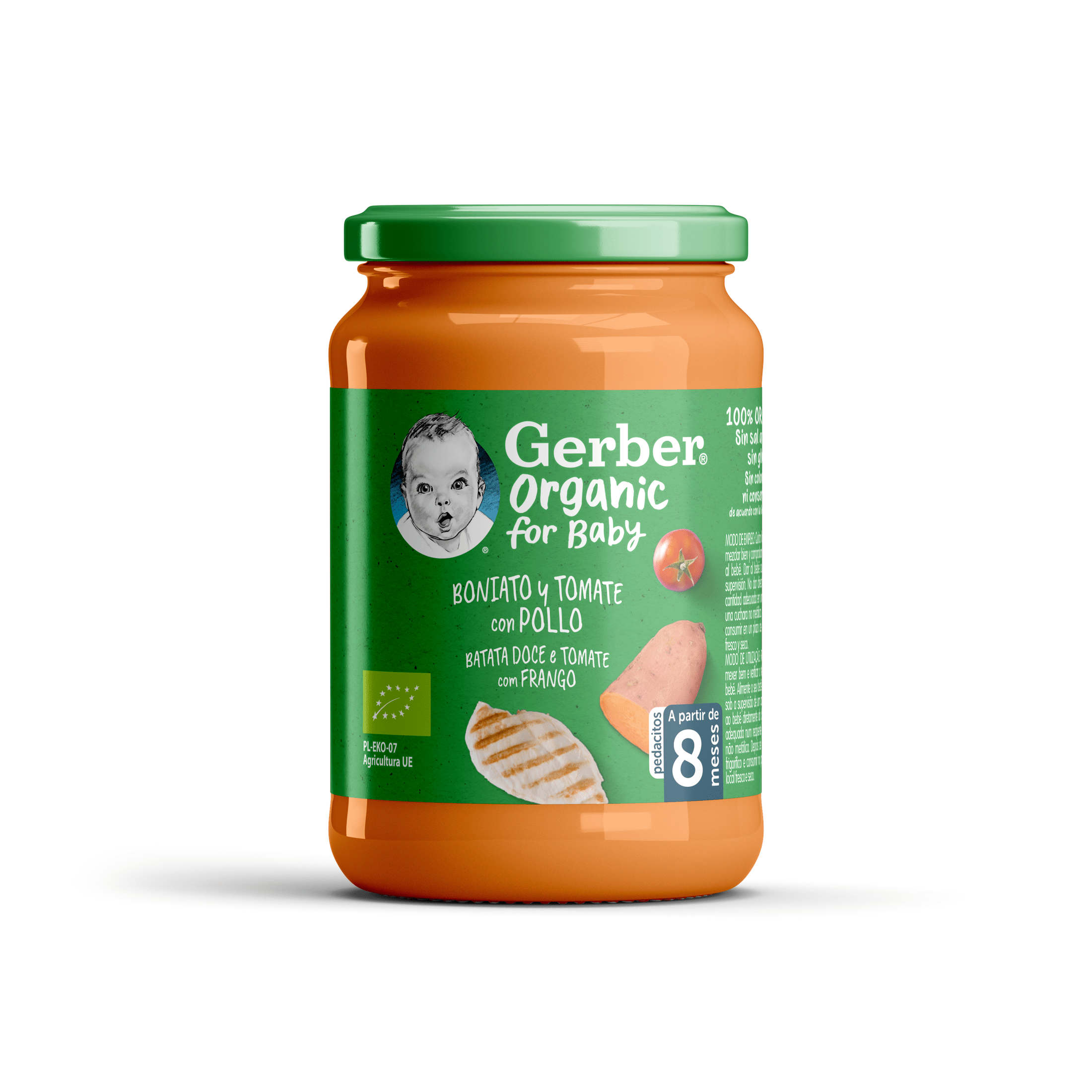 Nestlé Gerber Organic Batata Doce tomate e frango 190g