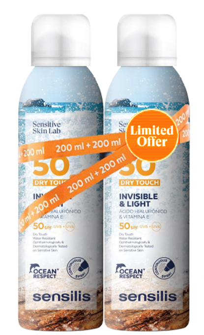 Sensilis Duplo Body Spray 50 Dry Touch 200ml + 200ml