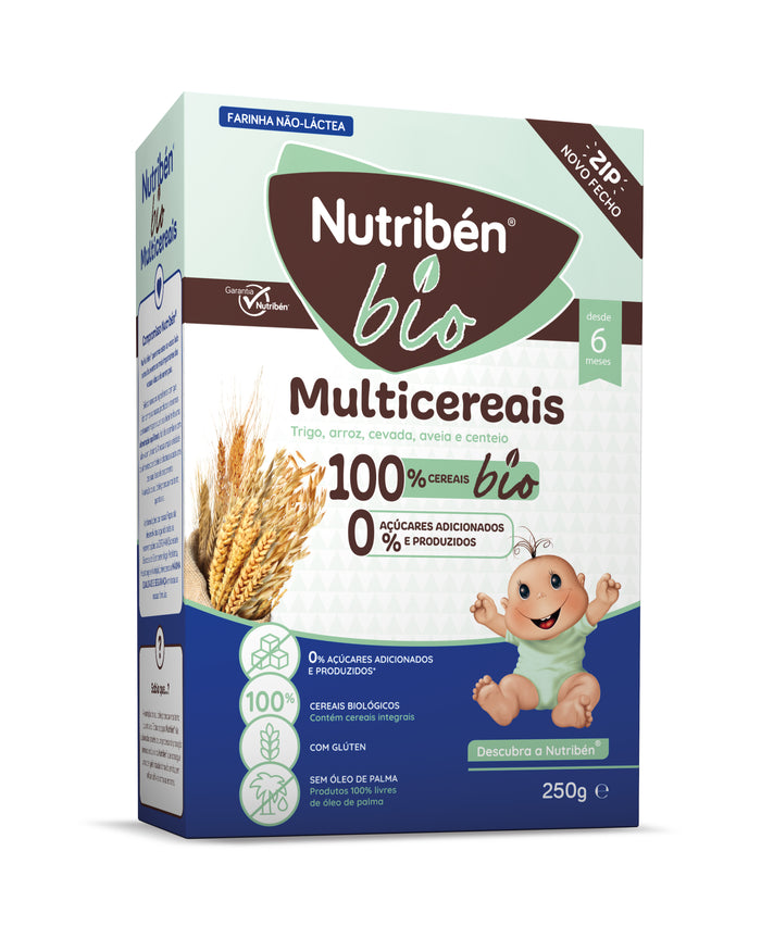Nutribén multigrain organic non-dairy porridge 250g