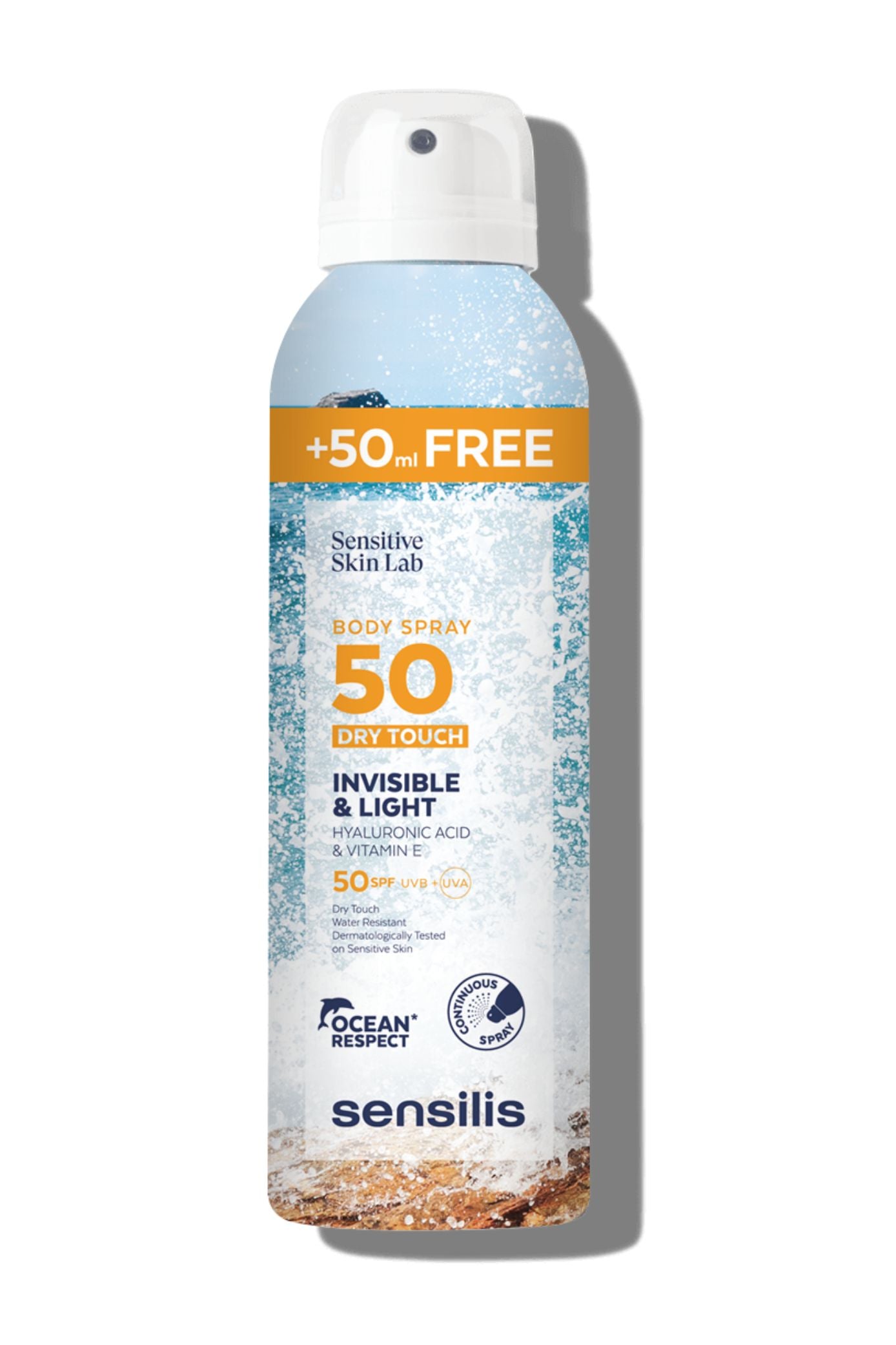Sensilis Body Spray 50 Dry Touch 200ml + 50ml