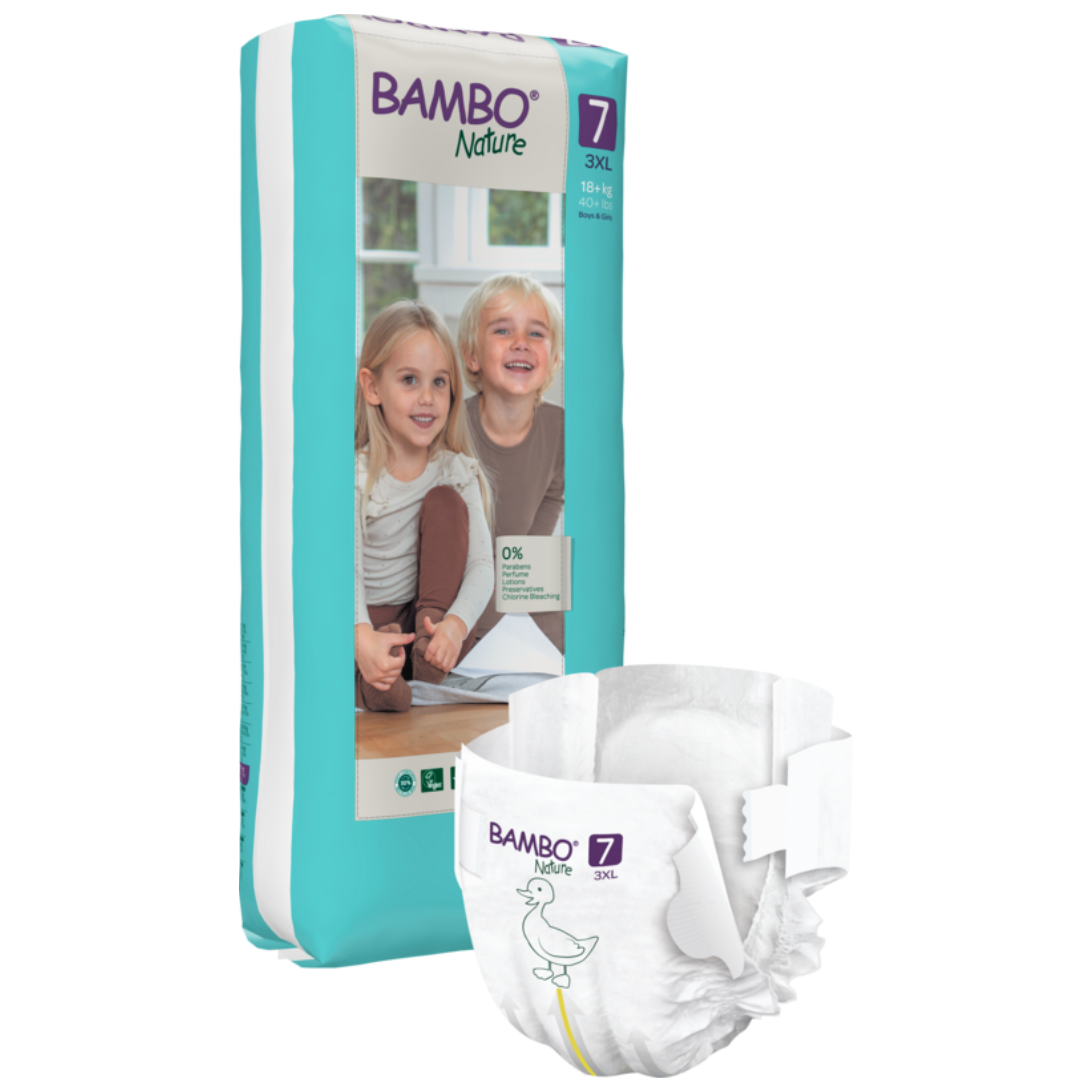Bambo PACK XL Eco-Friendly Diapers Size 7 18kg+
