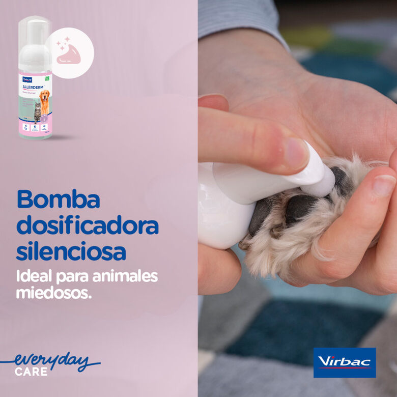 Allerderm Foam Espuma de Limpeza sem Enxaguamento para Cão e Gato – 100ml