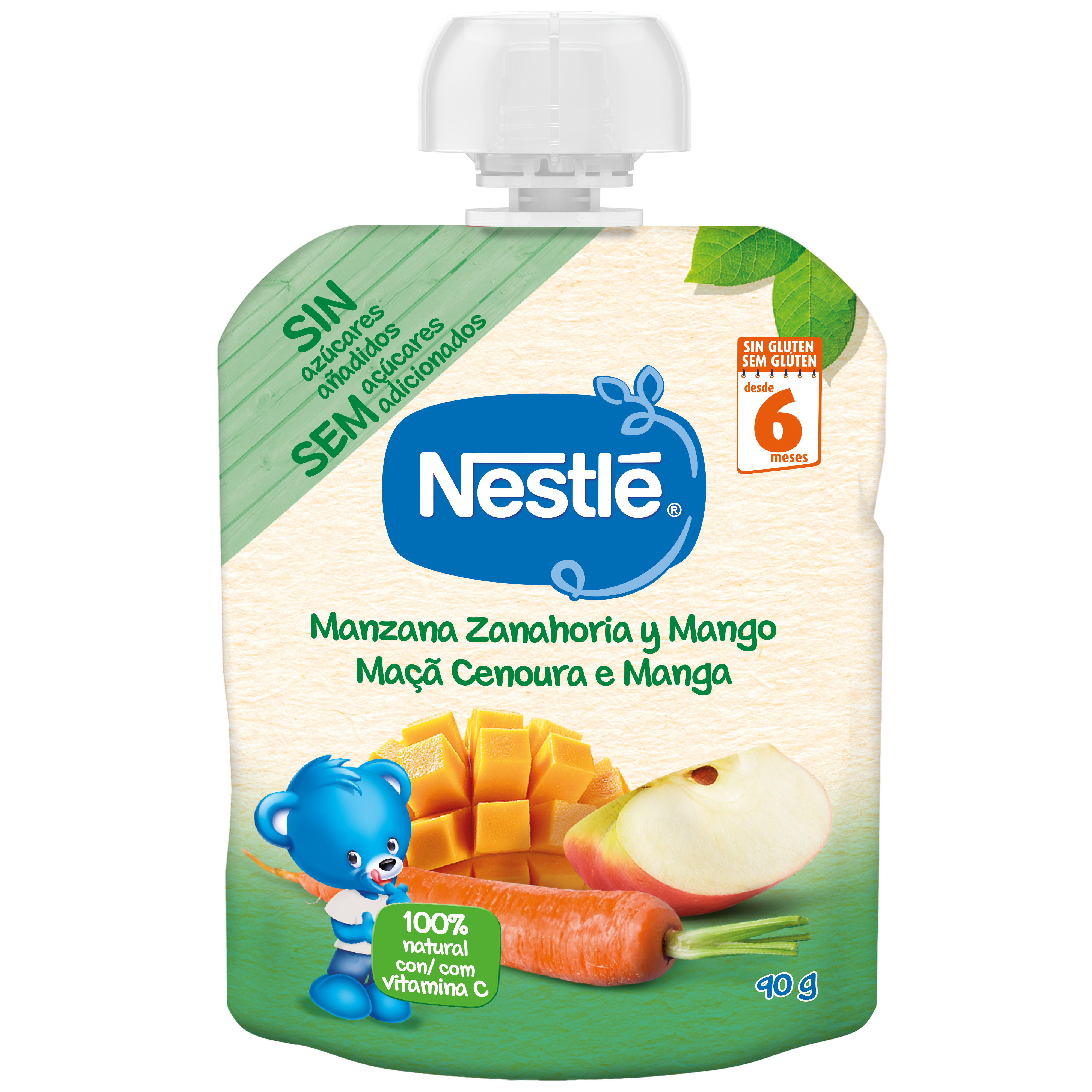 Nestlé Maçã Cenoura Manga 90g