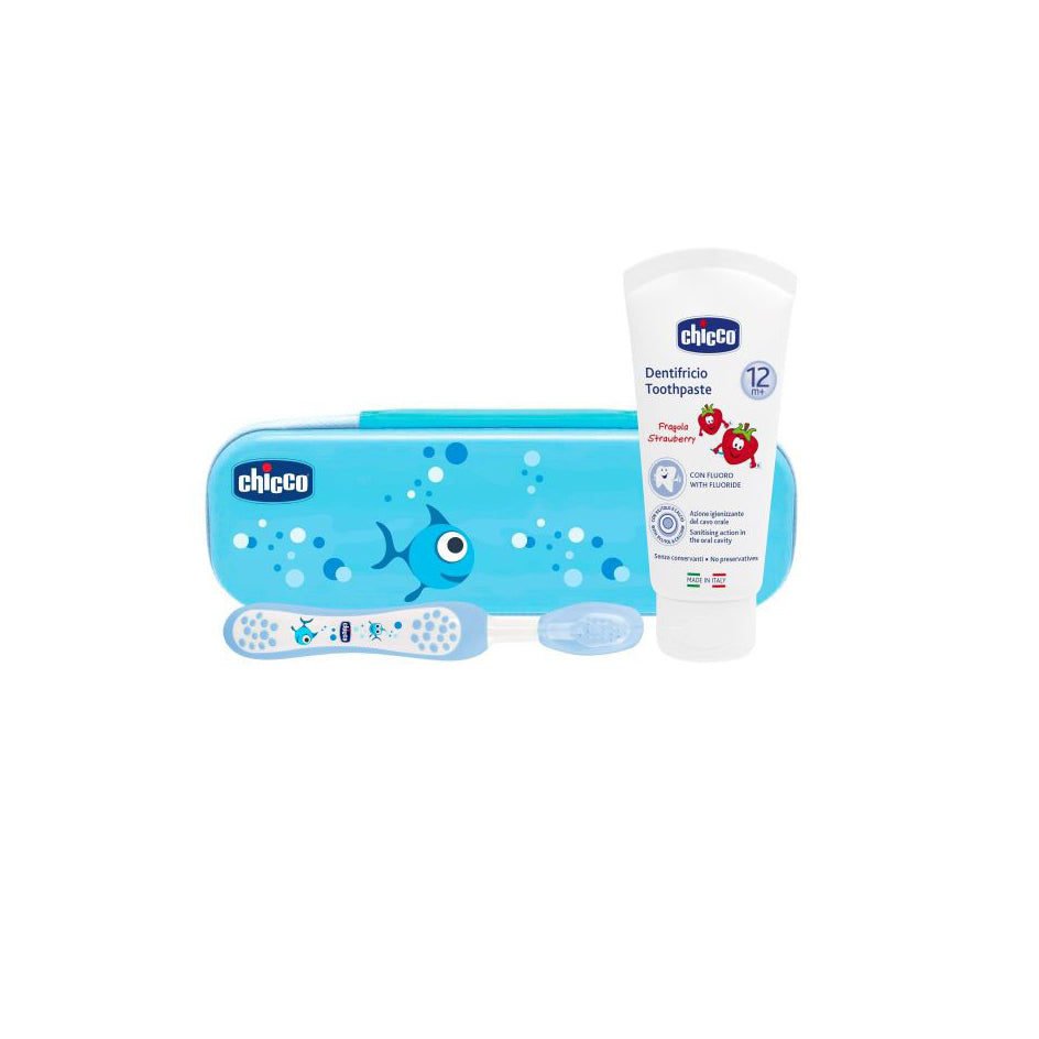 Chicco Estojo de Higiene Oral Azul