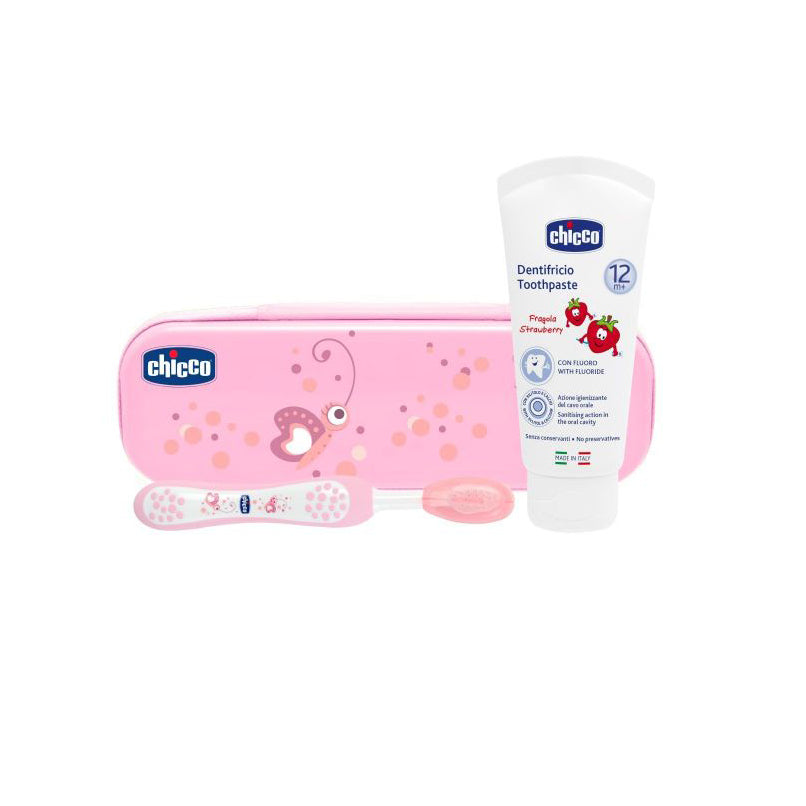 Chicco Estojo de Higiene Oral Rosa