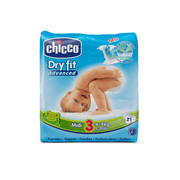 Chicco Fraldas Dry Fit Advanced T3 (4-9kg) 21 Unidades