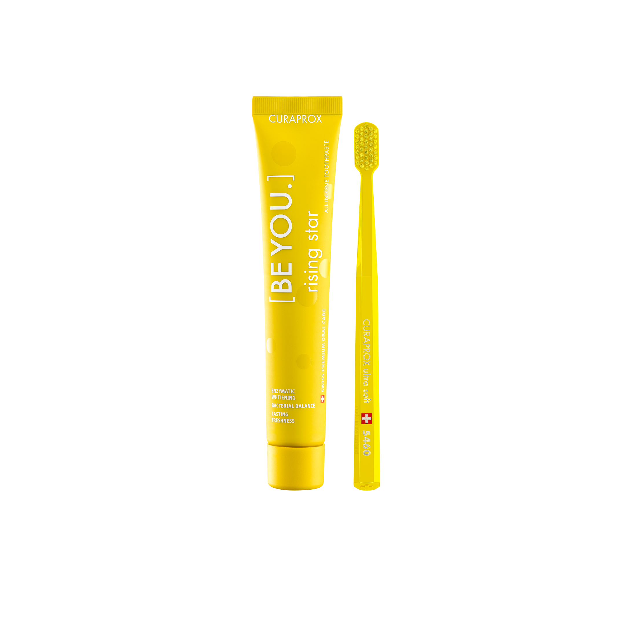 Curaprox Kit de Pasta Dentífrica Be You 90mL + Escova de Dentes Ultra Soft Toranja e Bergamota