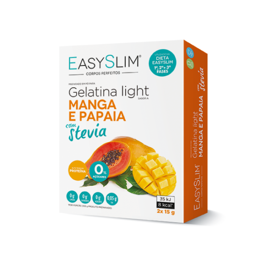 Easyslim Gelatina Manga e Papaia com Stevia 2 Saquetas