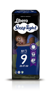 Libero SleepTight 9 fralda 22-37 kg X10
