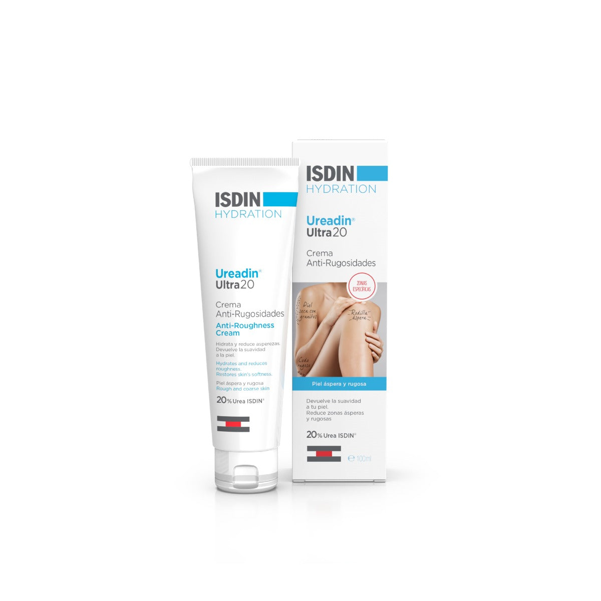 Isdin Ureadin Ultra20 100ML - Creme para pele muito seca com 20% Ureia ISDIN®. Indicado para pele seca, áspera e rugosa