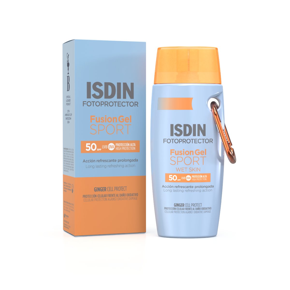 Isdin Fotoprotector Fusion Gel Sport SPF50 100ML - Invisible body sunscreen for sports.