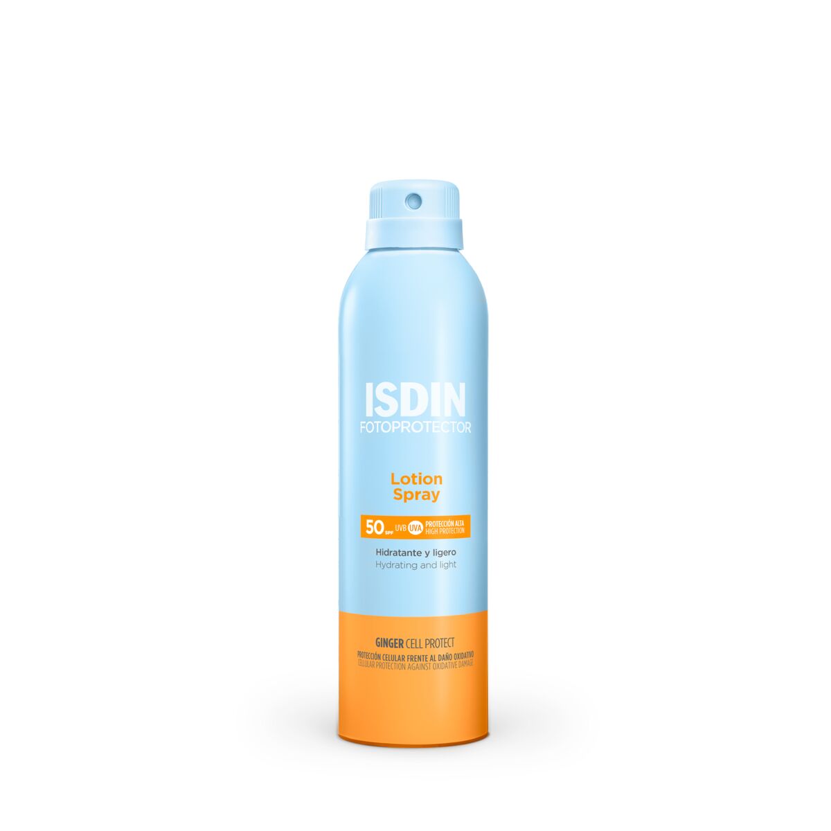 Isdin Fotoprotector Lotion Spray SPF50 250ML - Body sunscreen in moisturizing lotion.