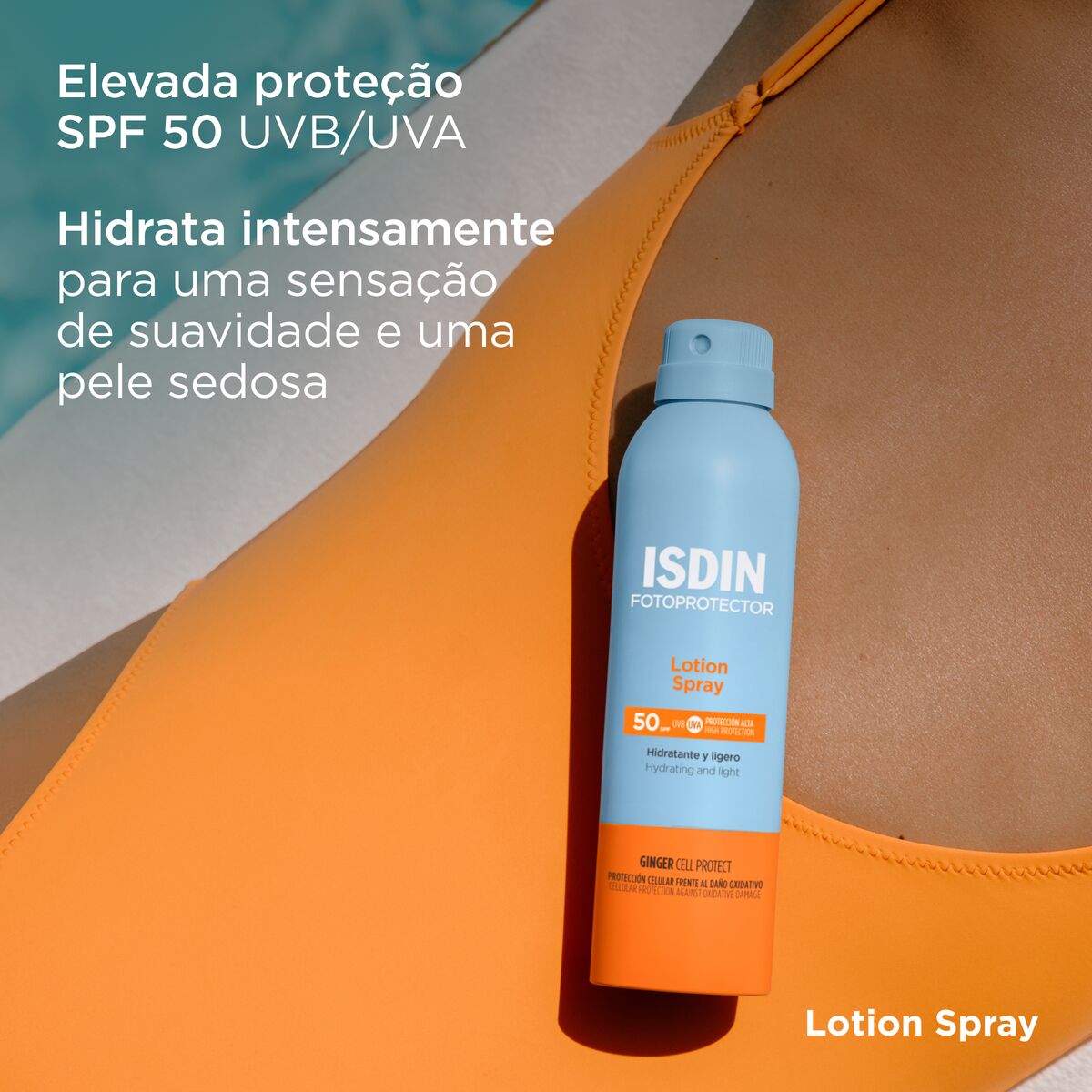 Isdin Fotoprotector Lotion Spray SPF50 250ML - Body sunscreen in moisturizing lotion.