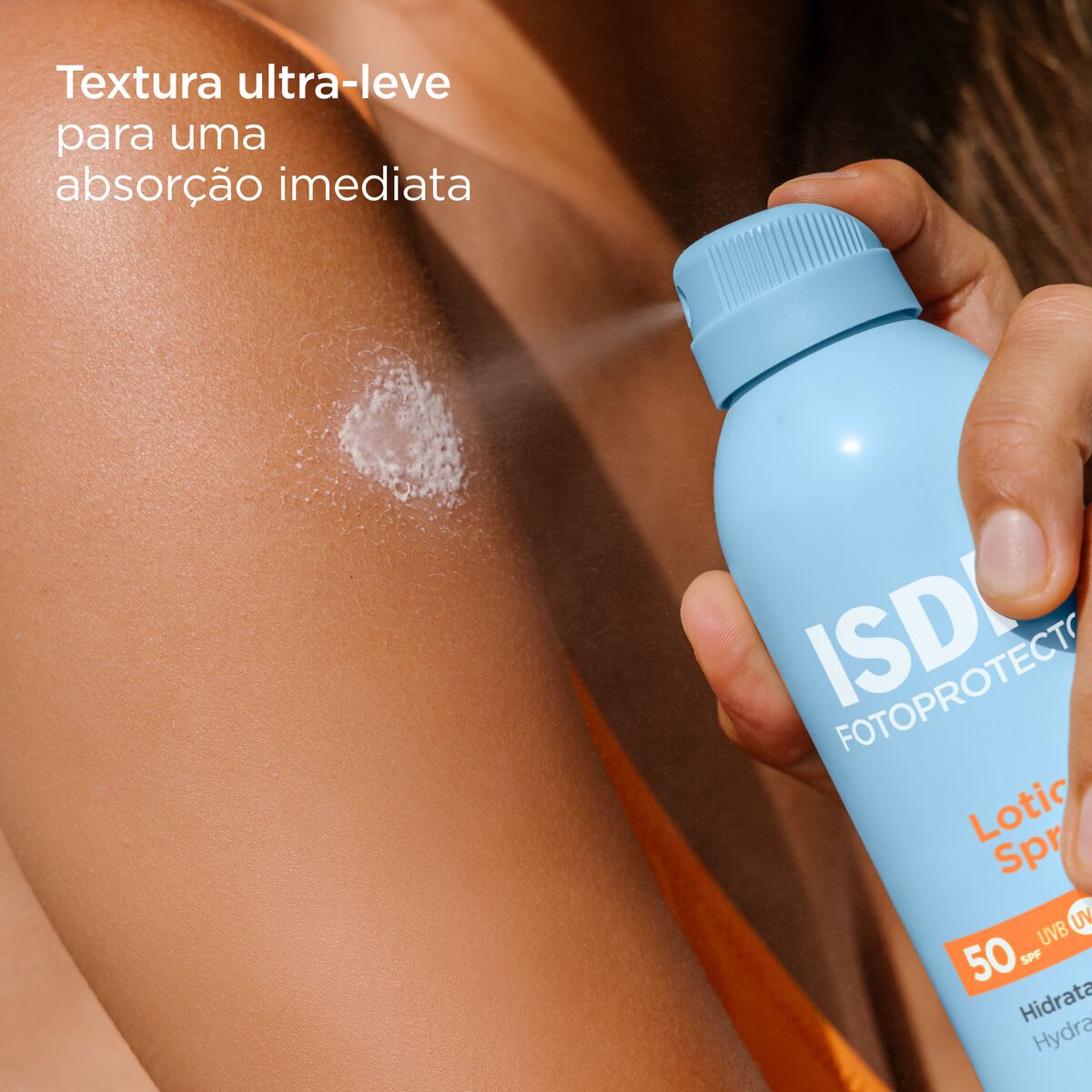 Isdin Fotoprotector Lotion Spray SPF50 250ML - Protetor solar corporal em loção hidratante