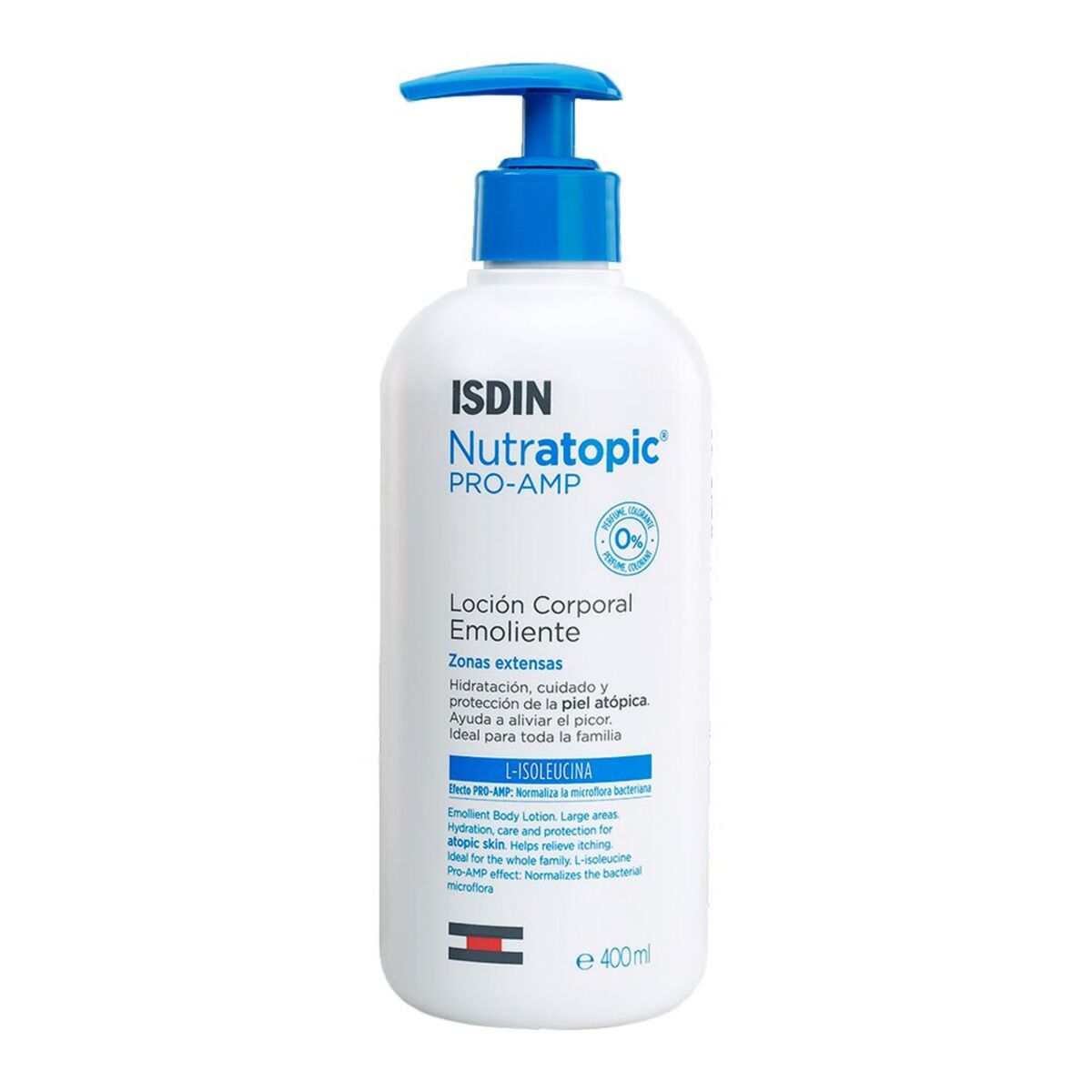 Isdin Nutratopic Emollient Lotion 400ML - Moisturizing body lotion for atopic skin