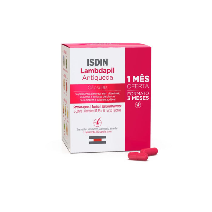 Isdin Lambdapil Antiqueda 180 Cápsulas Oferta 1 mês
