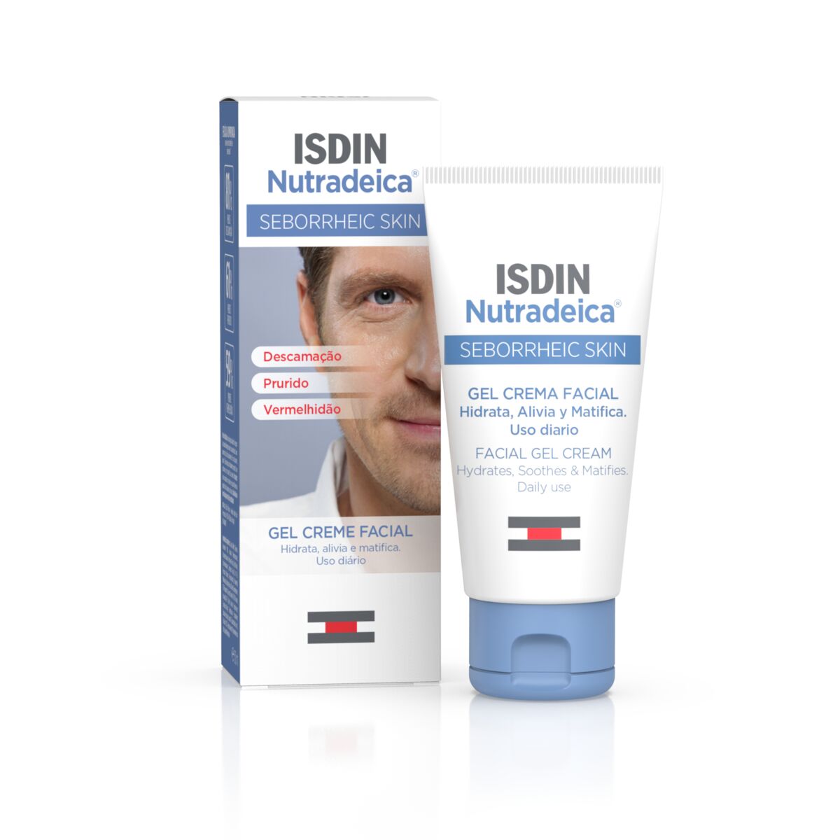 Isdin Nutradeica Facial 50ML - Facial Gel Cream for seborrheic-prone skin