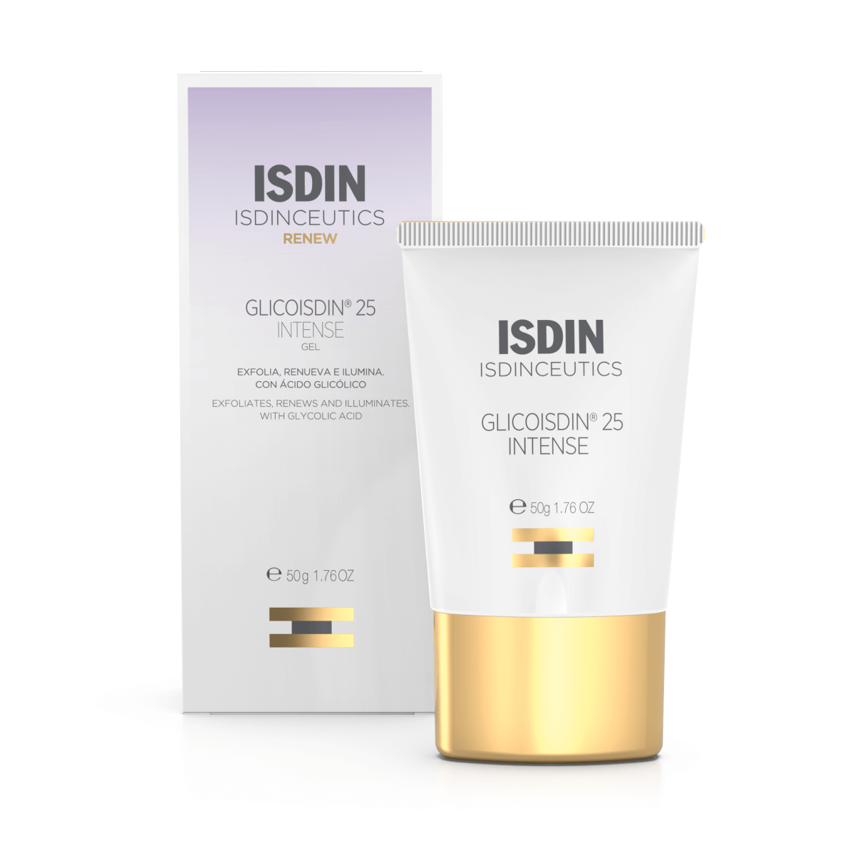 Isdin Isdinceutics Glicoisdin 25 Intense 50G - Gel efeito peeling facial com ácido glicólico