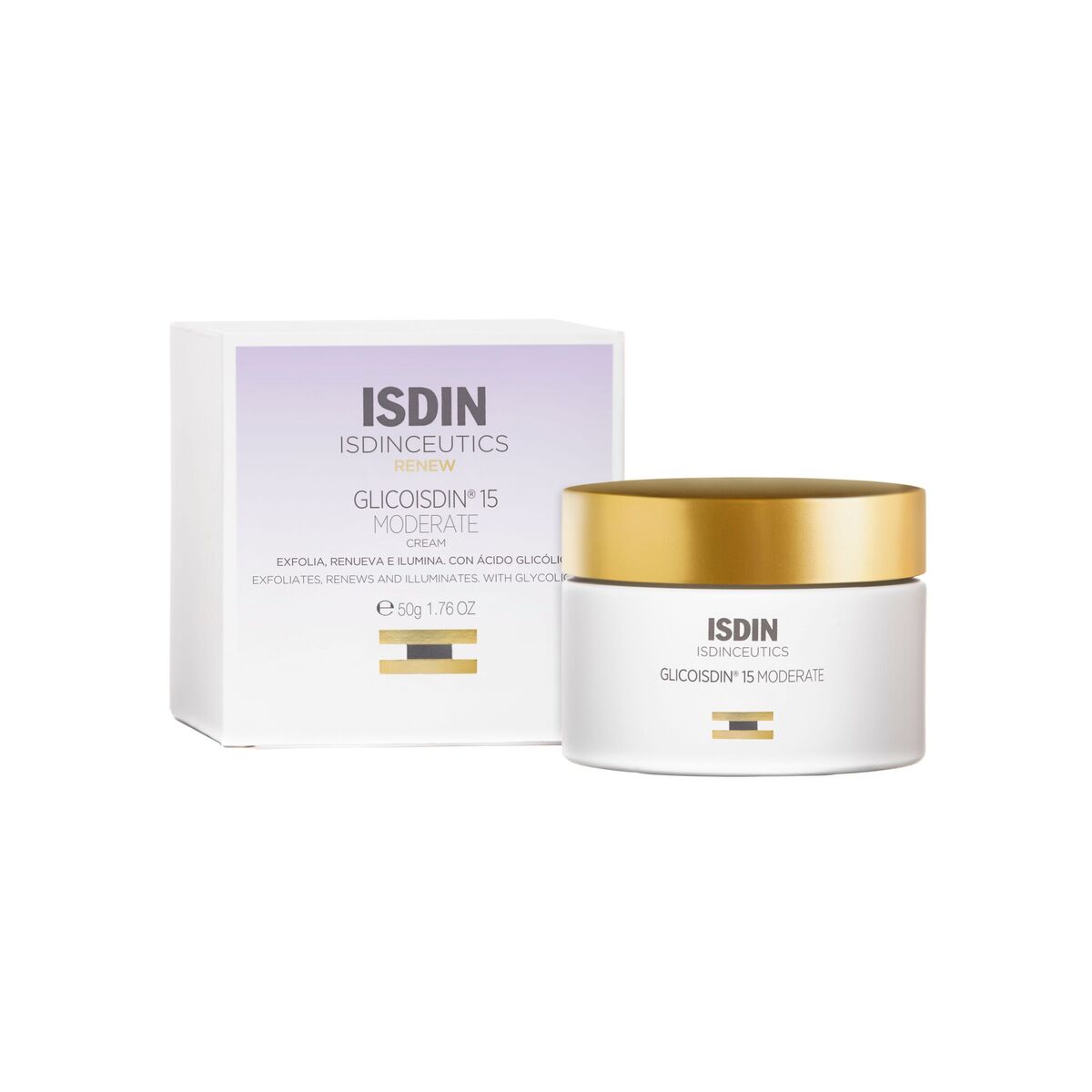Isdin Isdinceutics Glicoisdin Cream 15% 50g - Facial peeling effect cream with glycolic acid
