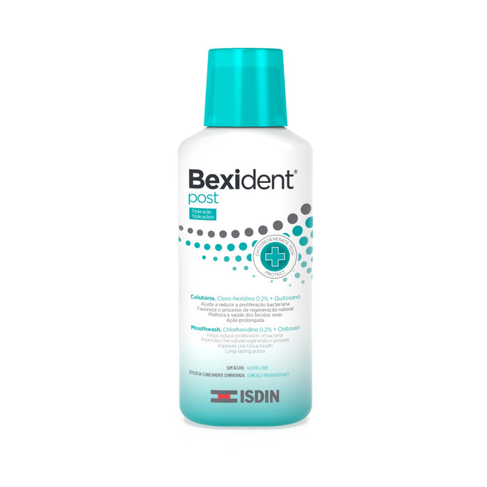 Isdin Bexident Post Colutório 250ML - Colutório com Cloro-hexidina e quitosano