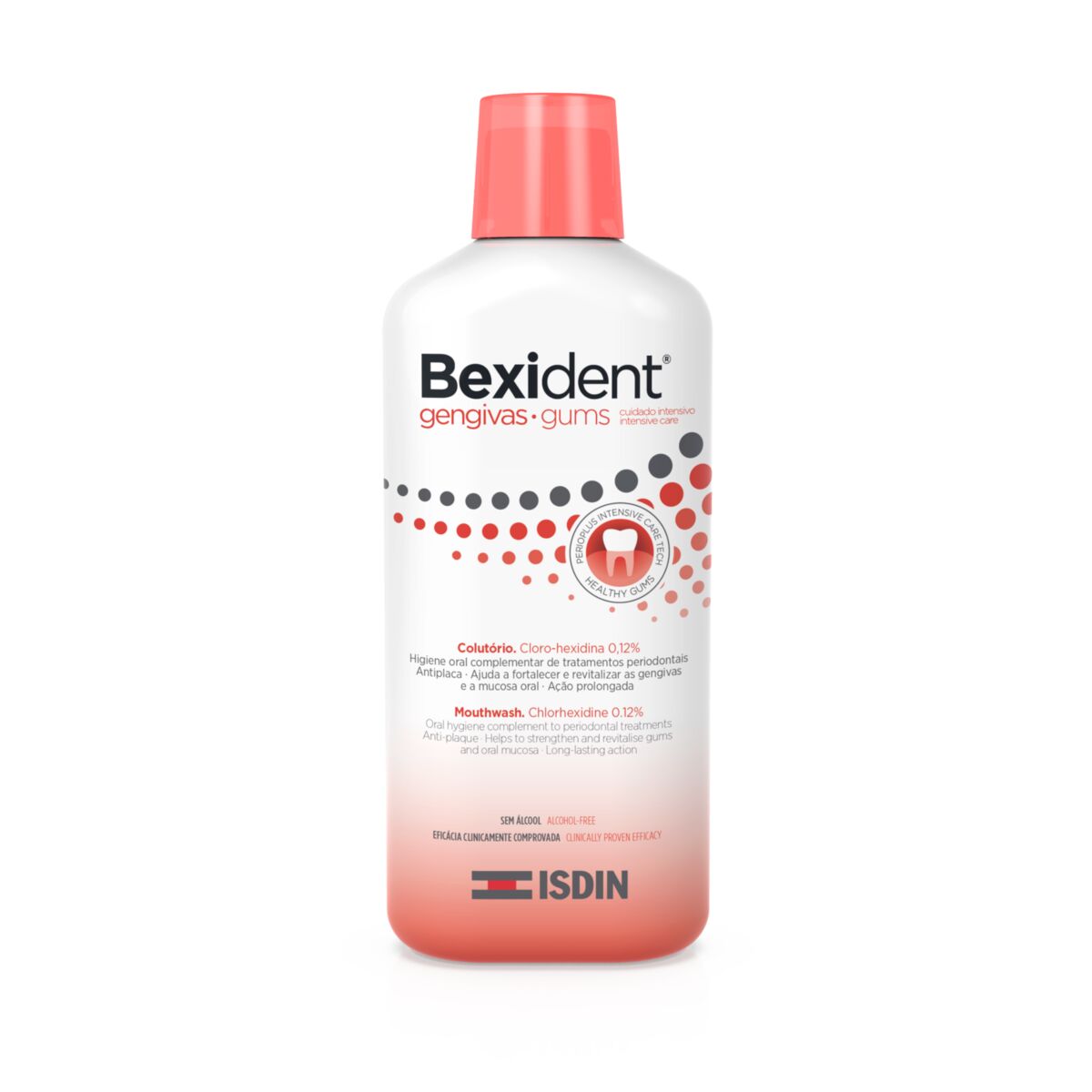 Isdin Bexident Gums Intensive Care 500ML - Mouthwash with chlorhexidine for fragile gums.