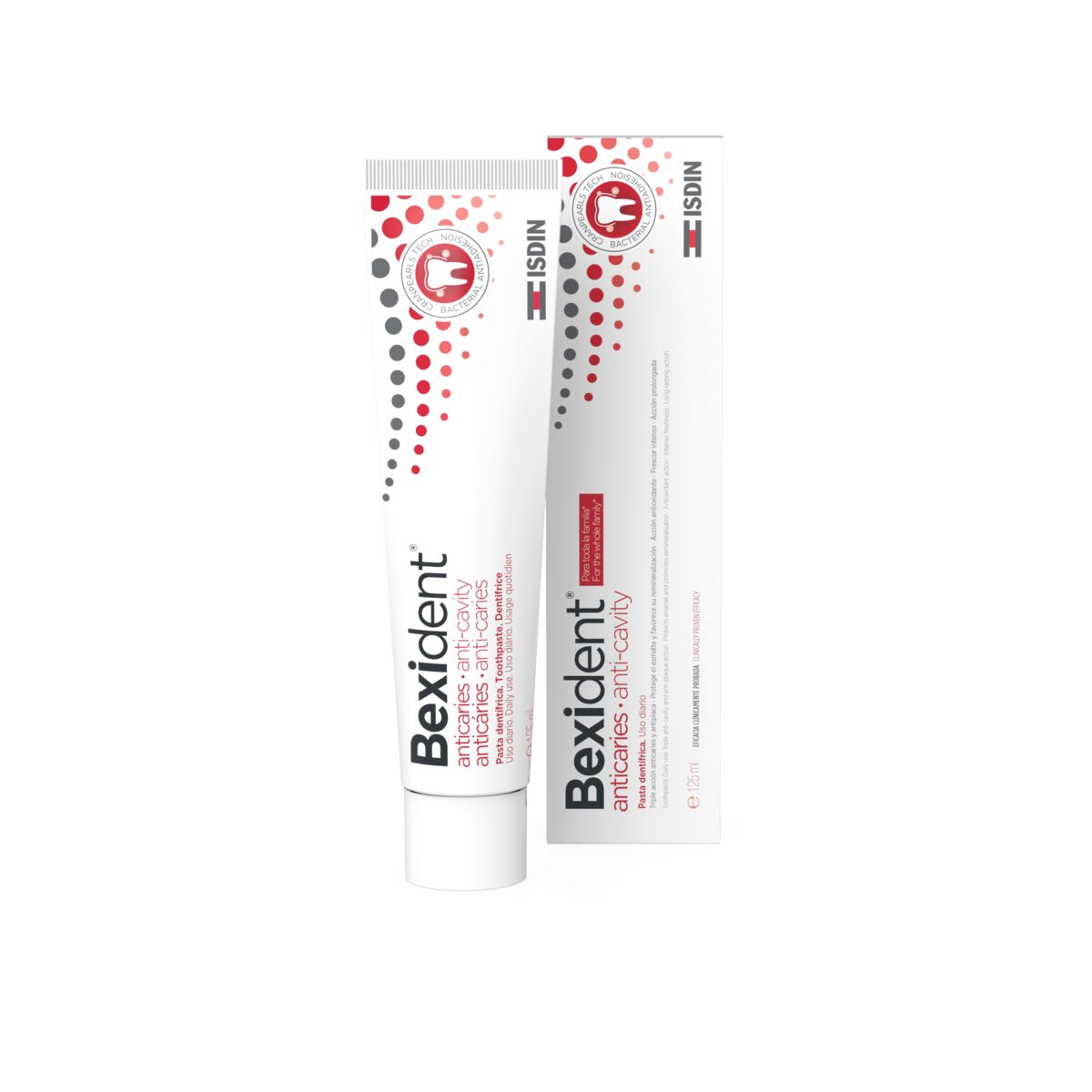 Isdin Bexident Anticaries Toothpaste 125ML - Daily use toothpaste with triple anticaries action.