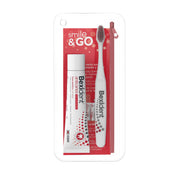 Isdin Bexident Anticaries Smile&Go 25ML - Travel kit consisting of toothpaste and toothbrush.