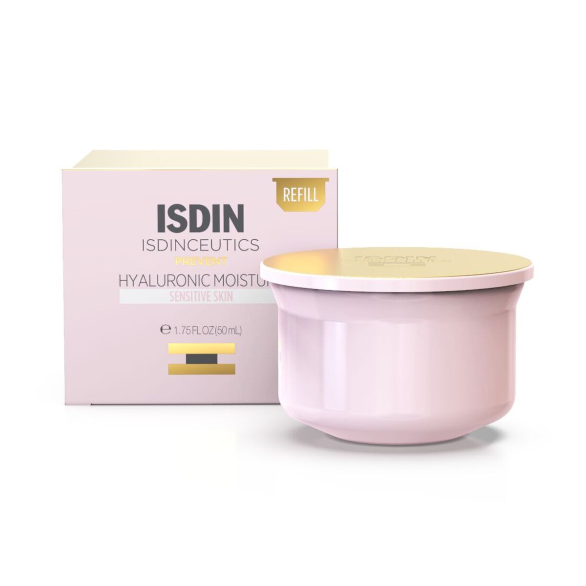 Isdin Isdinceutics Hyaluronic Moisture Sensitive REFILL 50G - Moisturizing and soothing cream for sensitive skin.