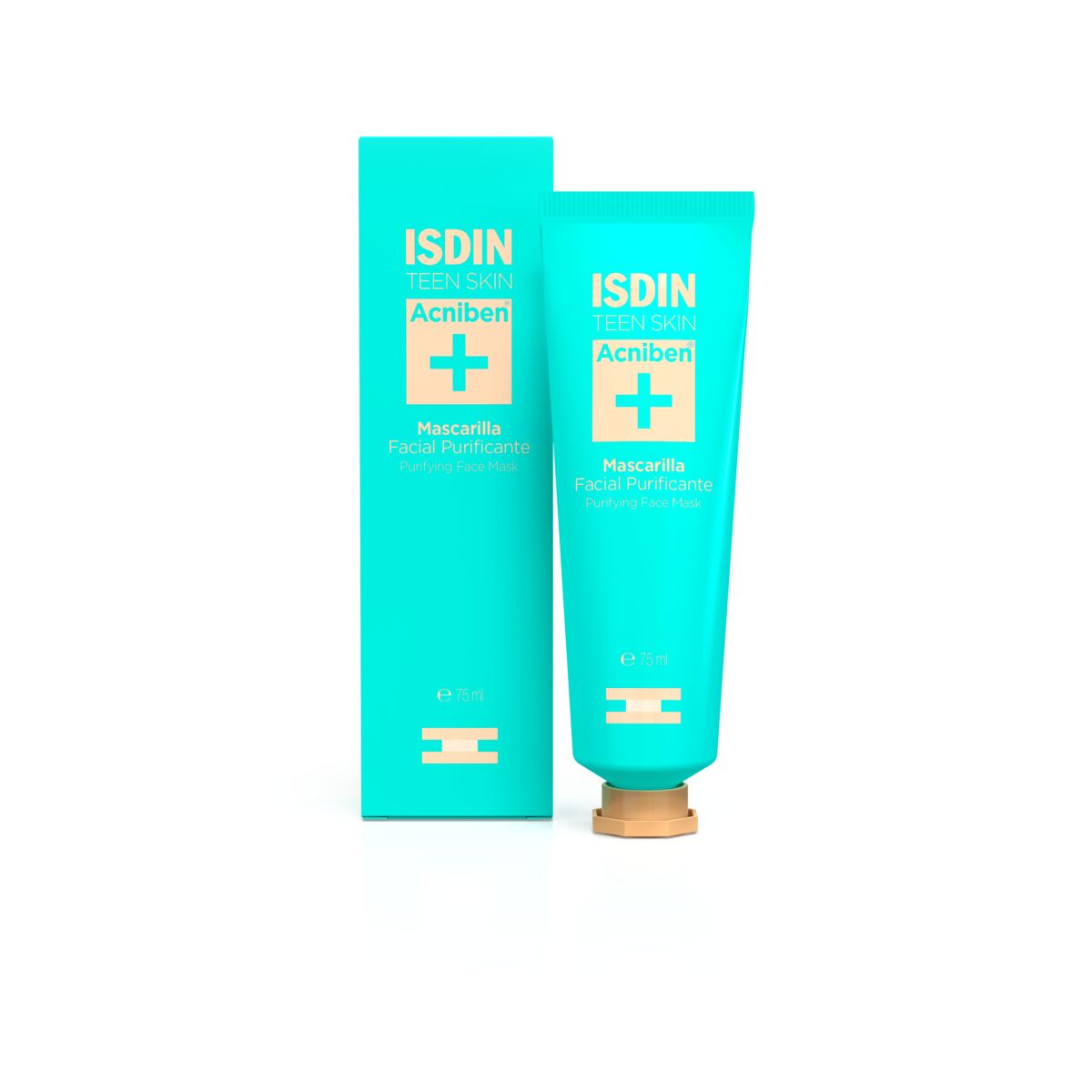 Isdin Acniben Máscara facial purificante 75ML - Limpa em profundidade e ajuda a diminuir o excesso de oleosidade
