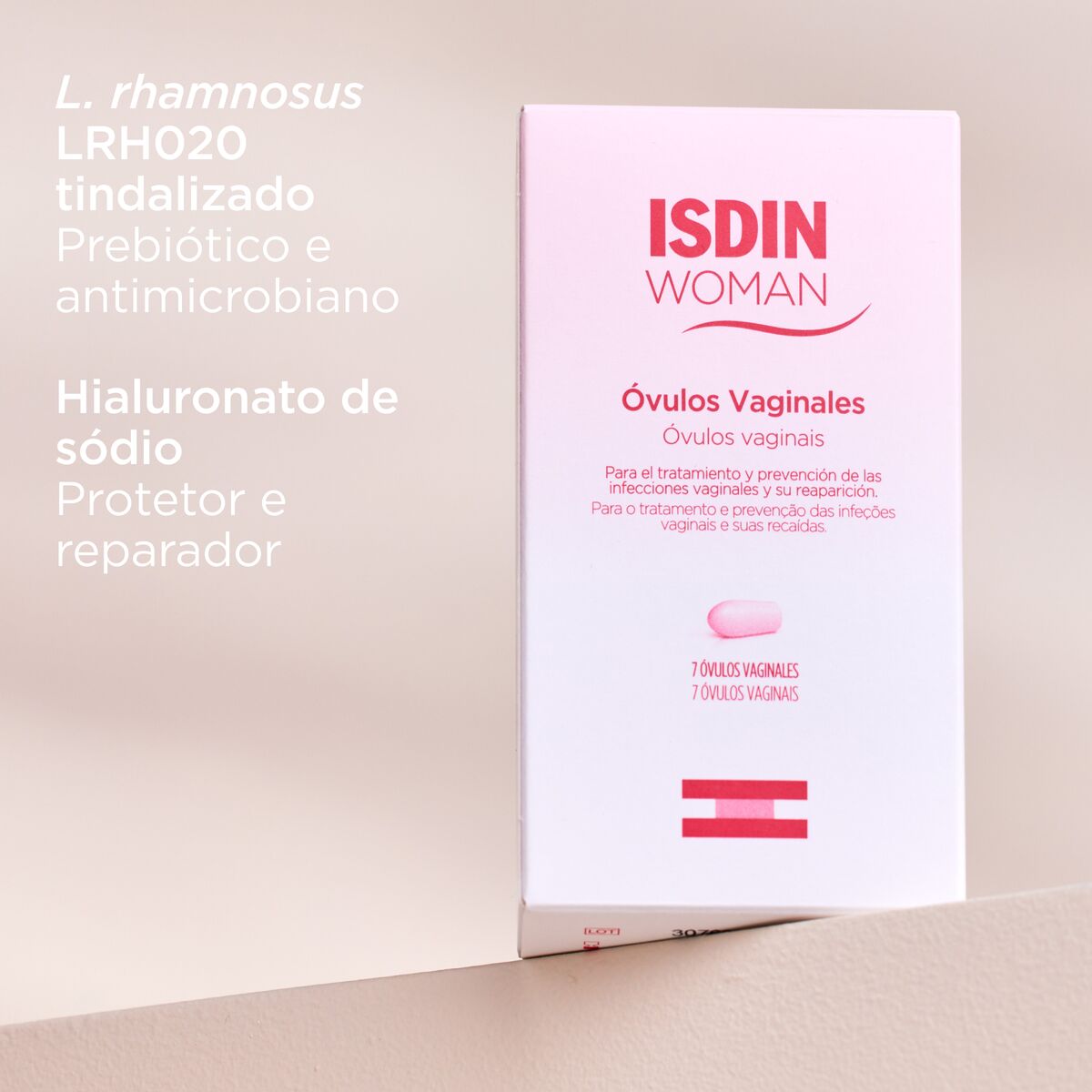 Isdin Woman Vaginal Ovules - Treatment and prevention of vaginal infections and their relapses.