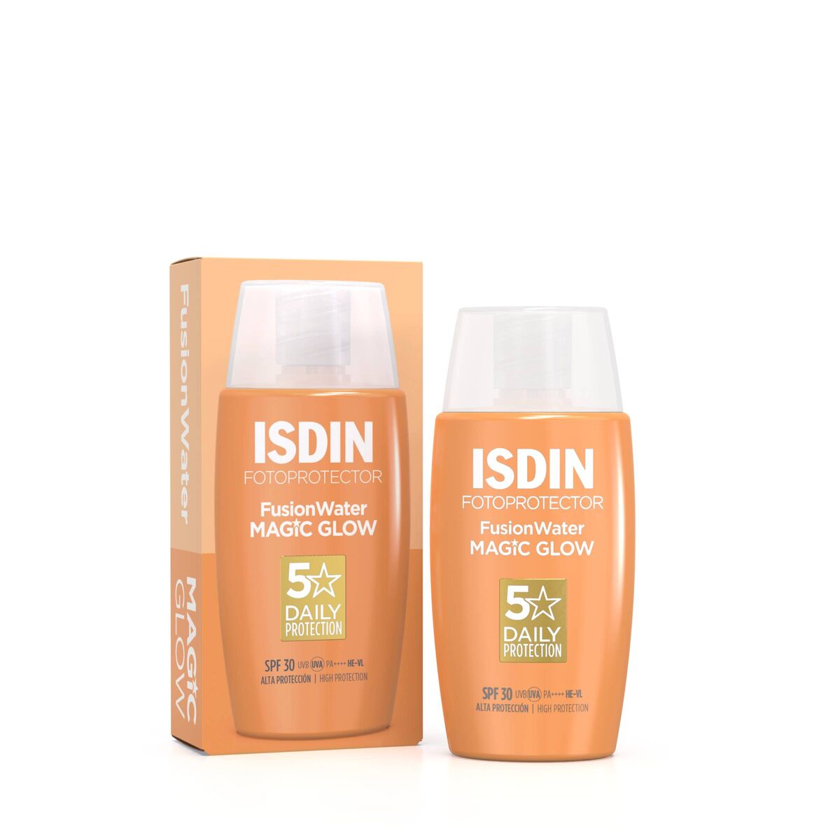 Isdin Fotoprotector FusionWater Magic Glow SPF30 50ML - Protetor solar facial ultraligeiro e com efeito glow
