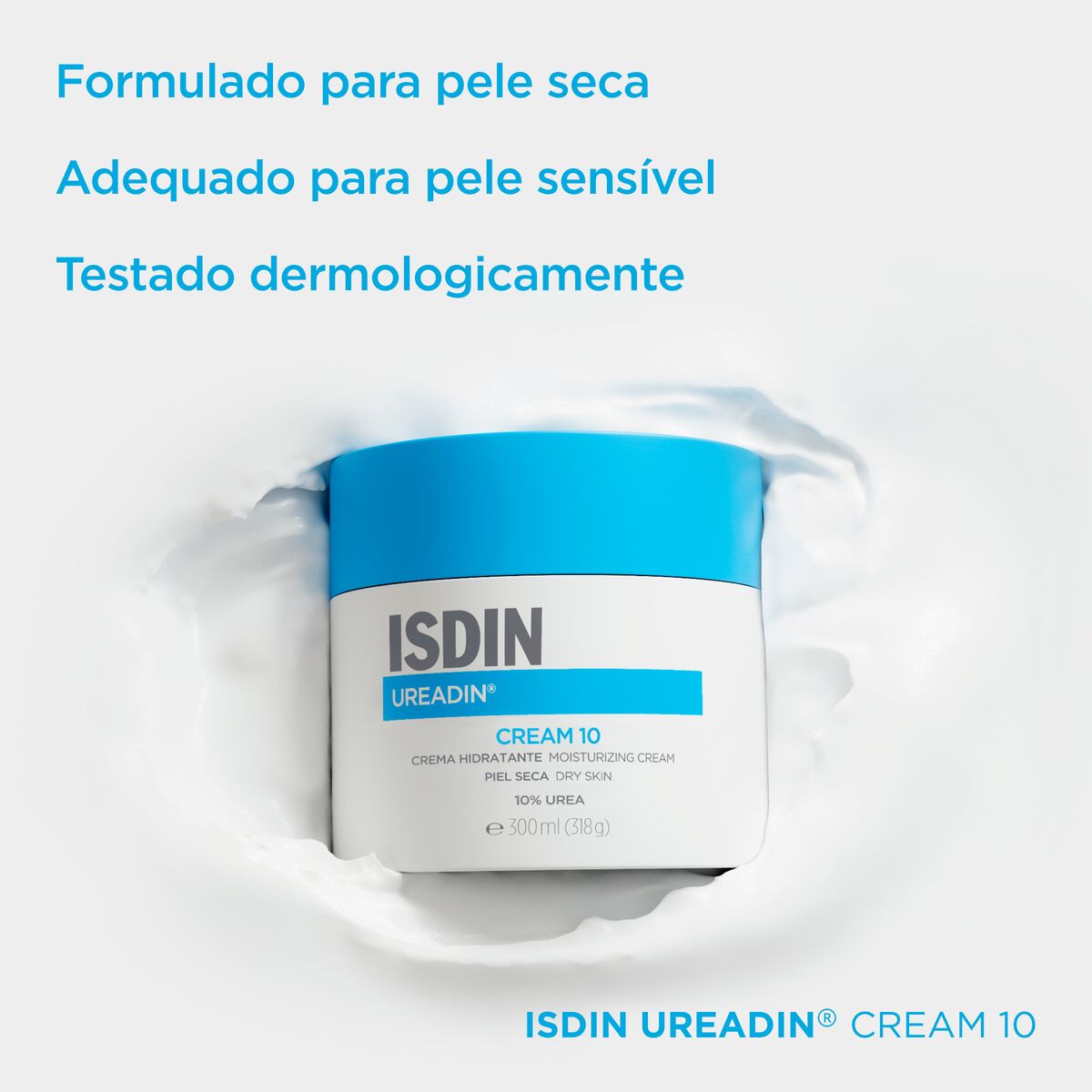 Isdin Ureadin Creme 10 300ML - Daily moisturizing body cream for dry skin