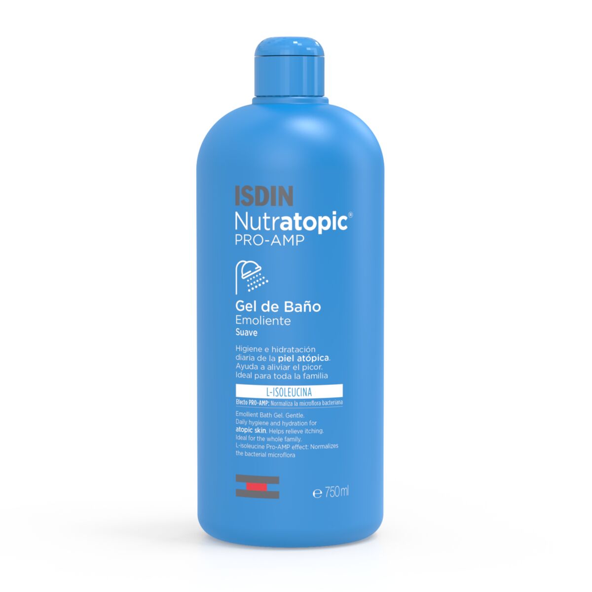 Isdin Nutratopic Emollient Shower Gel 750ML - Emollient shower gel for atopic skin