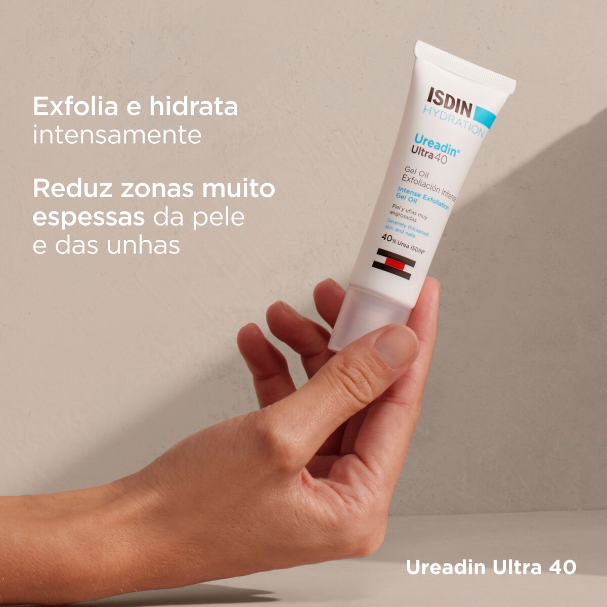 Isdin Ureadin Ultra40 Gel Oil 30ML - Exfoliating foot gel with 40% urea. Suitable for thick skin and nails.