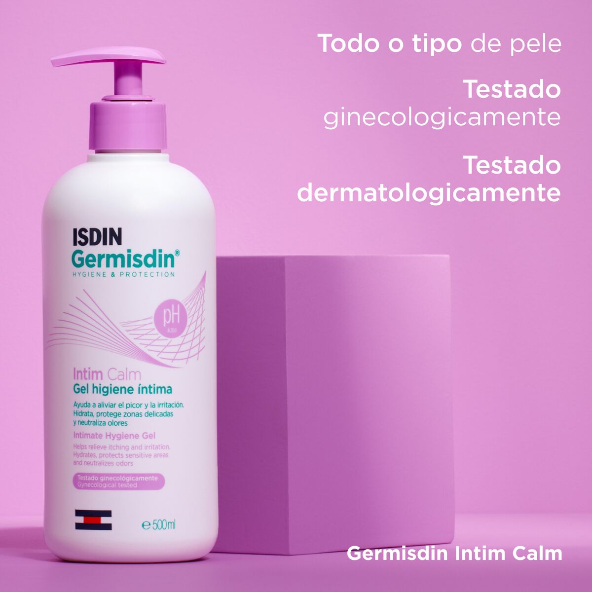 Isdin Germisdin Intim Calm 250ML - Intimate hygiene product that helps soothe itching and irritation.