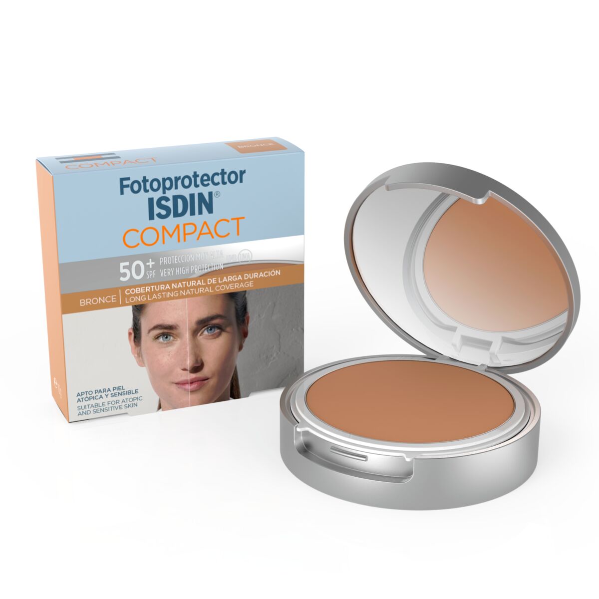 Isdin Compact Bronze Photoprotector SPF50+ 10g - Compact facial sunscreen