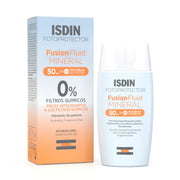 Isdin Fotoprotector Fusion Fluid MINERAL SPF50 50ML - Protetor solar facial para pele muito sensível
