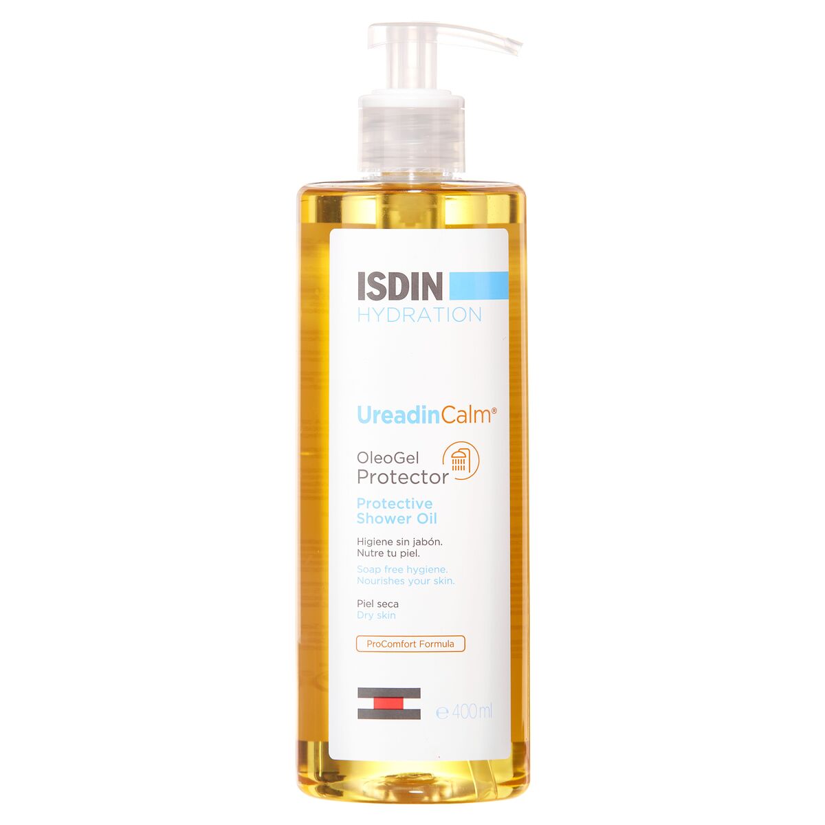 Isdin Ureadin Calm OleoGel 400ML - Soap-free gel-oil for body hygiene, for dry, itchy skin.