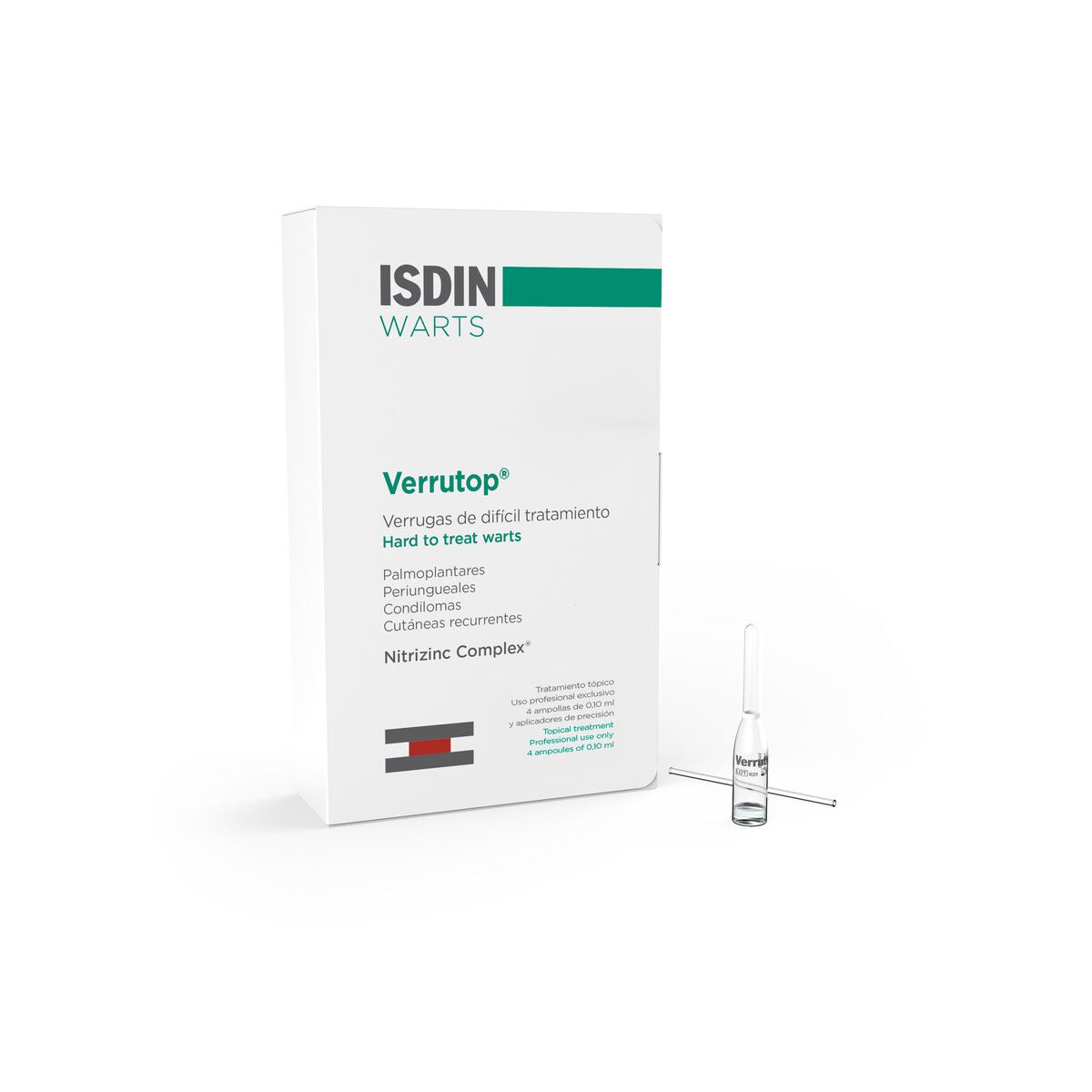 Isdin Warts Verrutop Ampoules 4x units + Applicator 