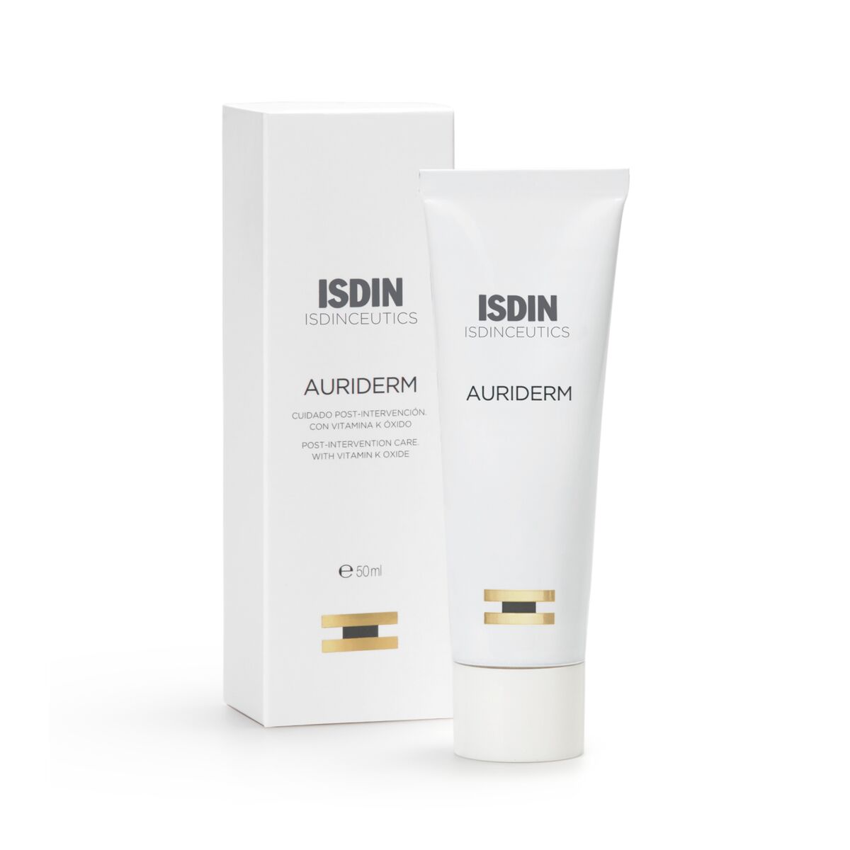 Isdin Isdinceutics Auriderm 50ML - Cream with vitamin K oxide to help reduce the appearance of bruises and redness.