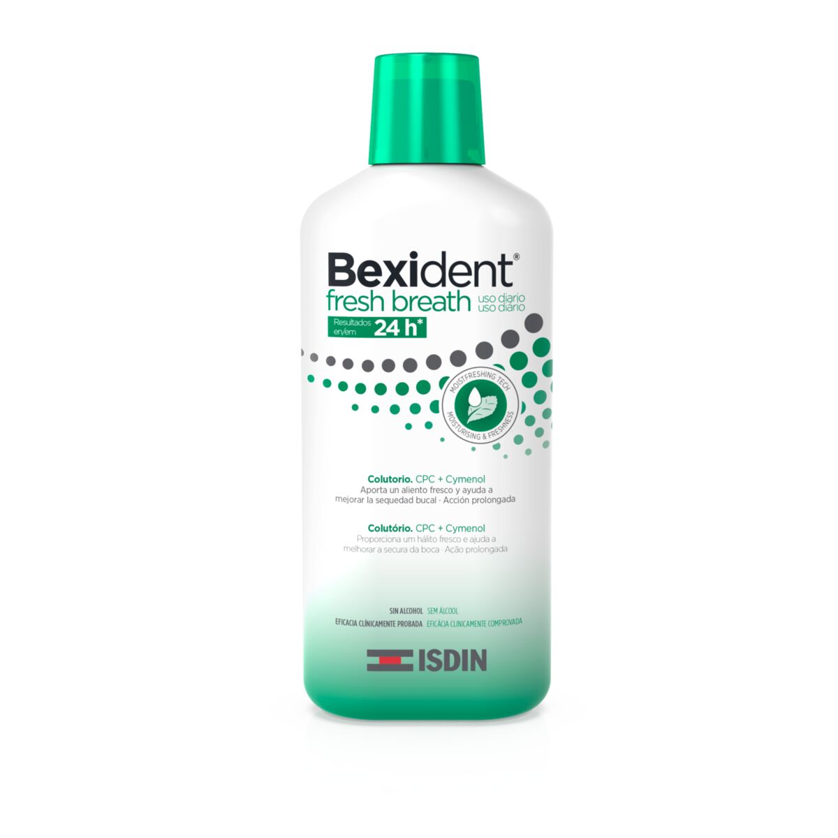 Isdin Bexident Fresh Breath 500ML - Daily mouthwash for fresh breath.