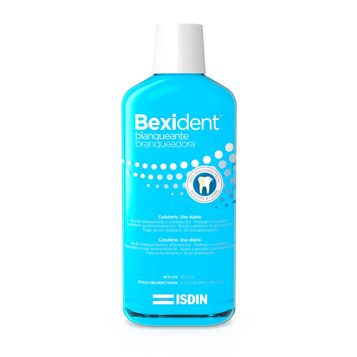 Isdin Bexident Whitening Mouthwash 500ML - Mouthwash with whitening action.